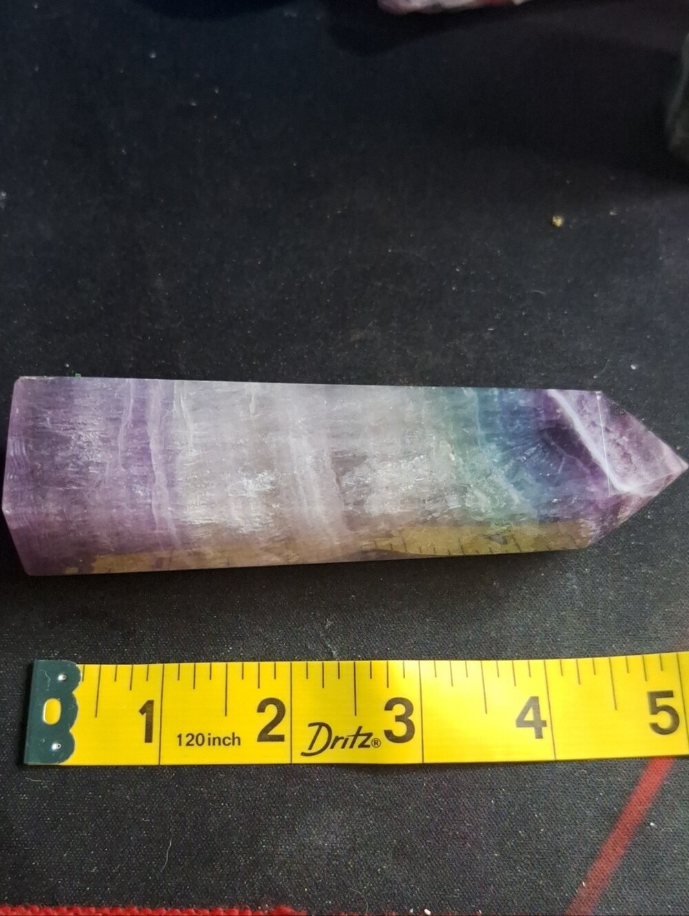 Fluorite Tower 5 Inch - Purple Blue Clear Gradient